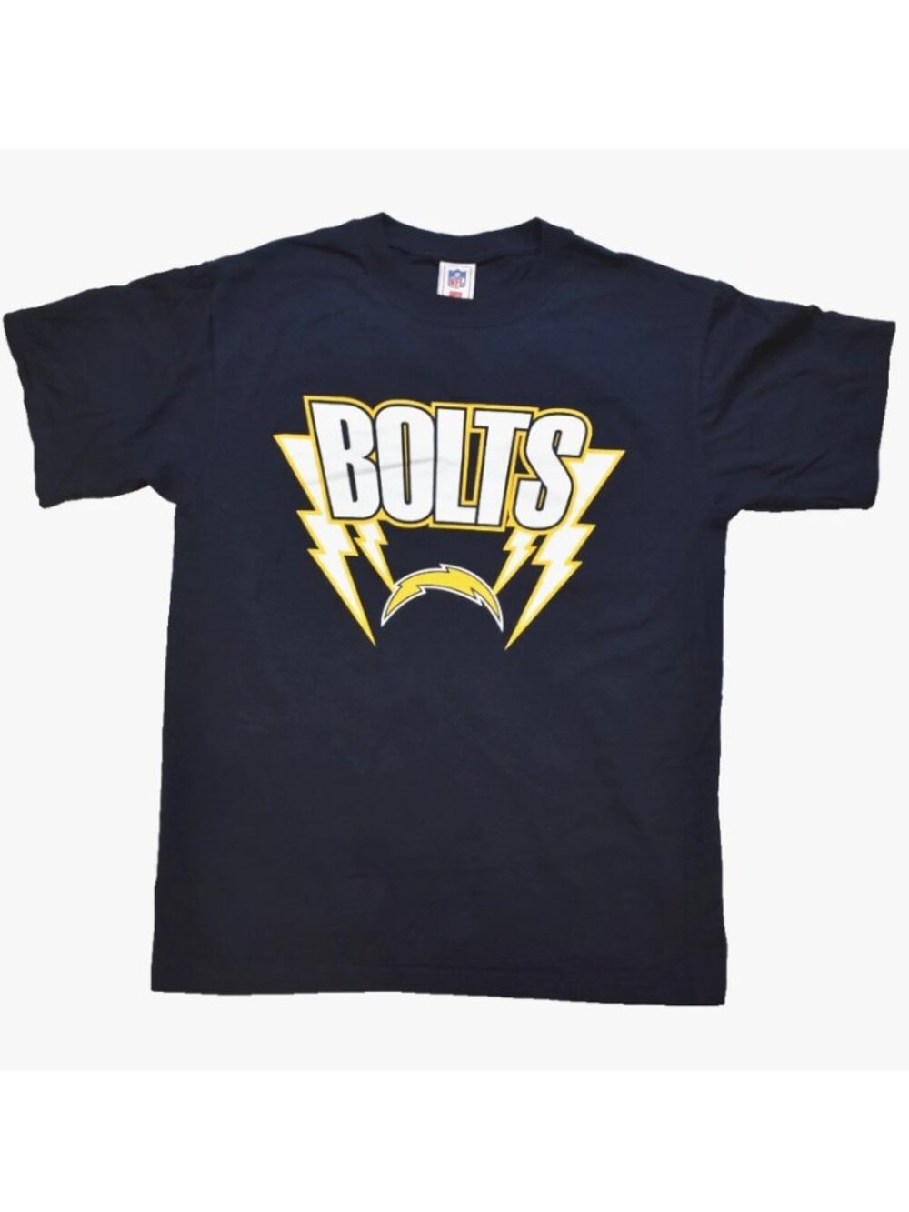 NFL Players Mens Los Angeles Chargers Bolts Logo Blue Shirt New Medium